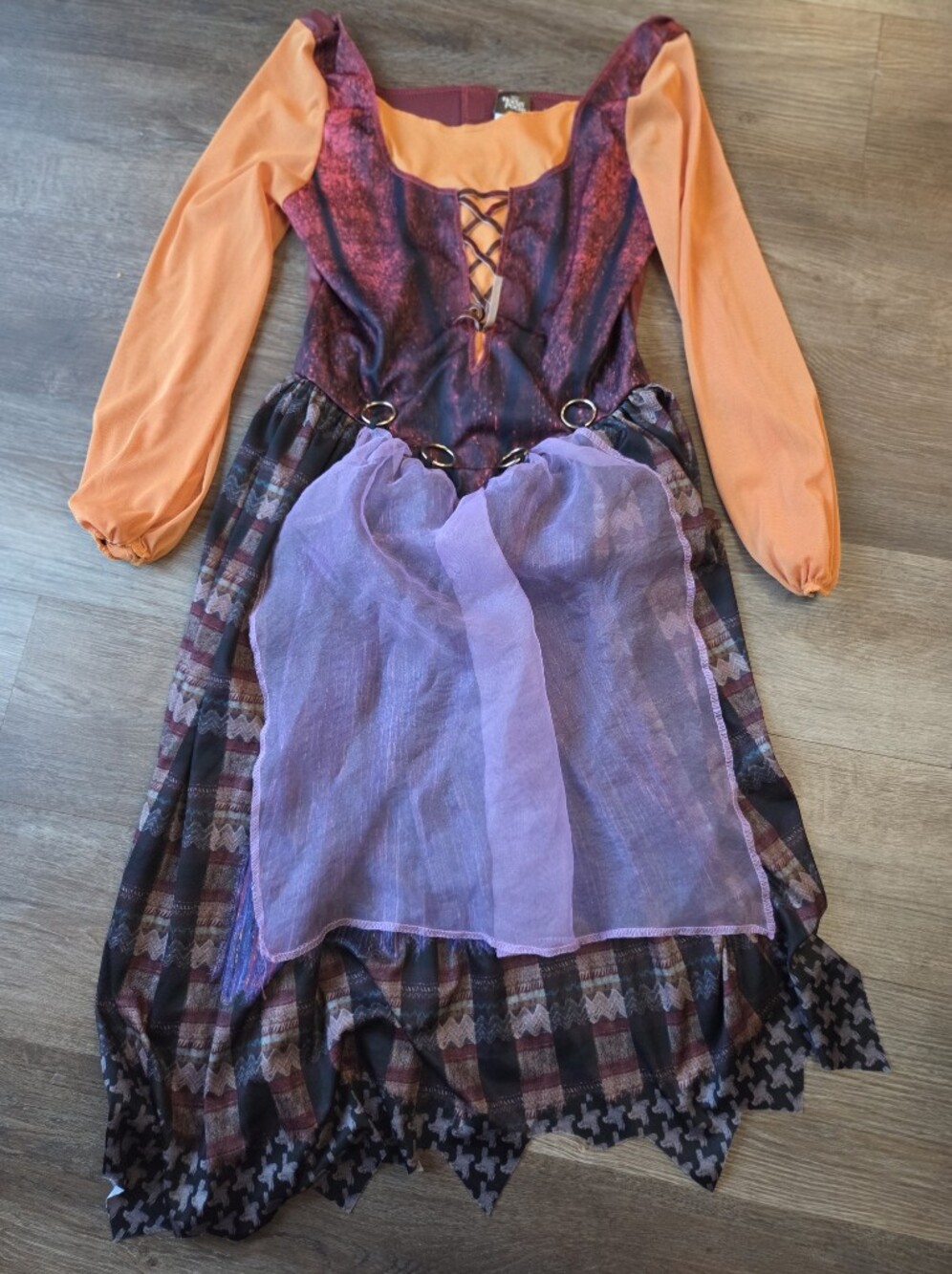 Disney Hocus Pocus Mary Sanderson Witch Halloween Costume Dress Womens size S